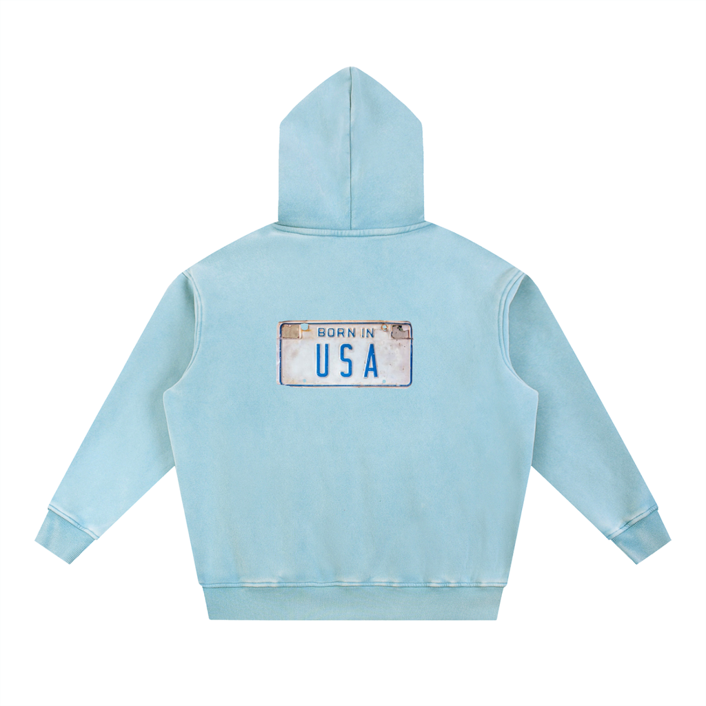 Liberty Coast "Born in USA" Snow Wash Hoodie