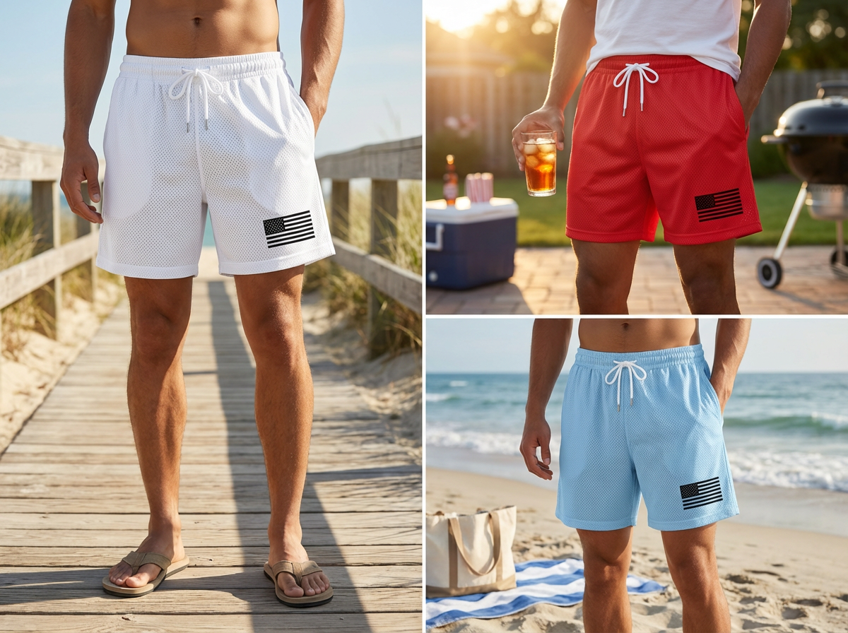 Black Flag - Mesh Drawstring Shorts