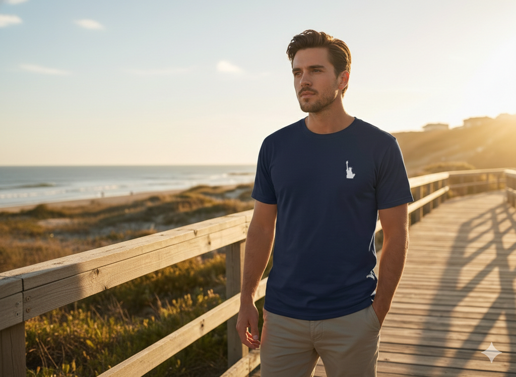Statue of Liberty (minimal) Tee (Navy)