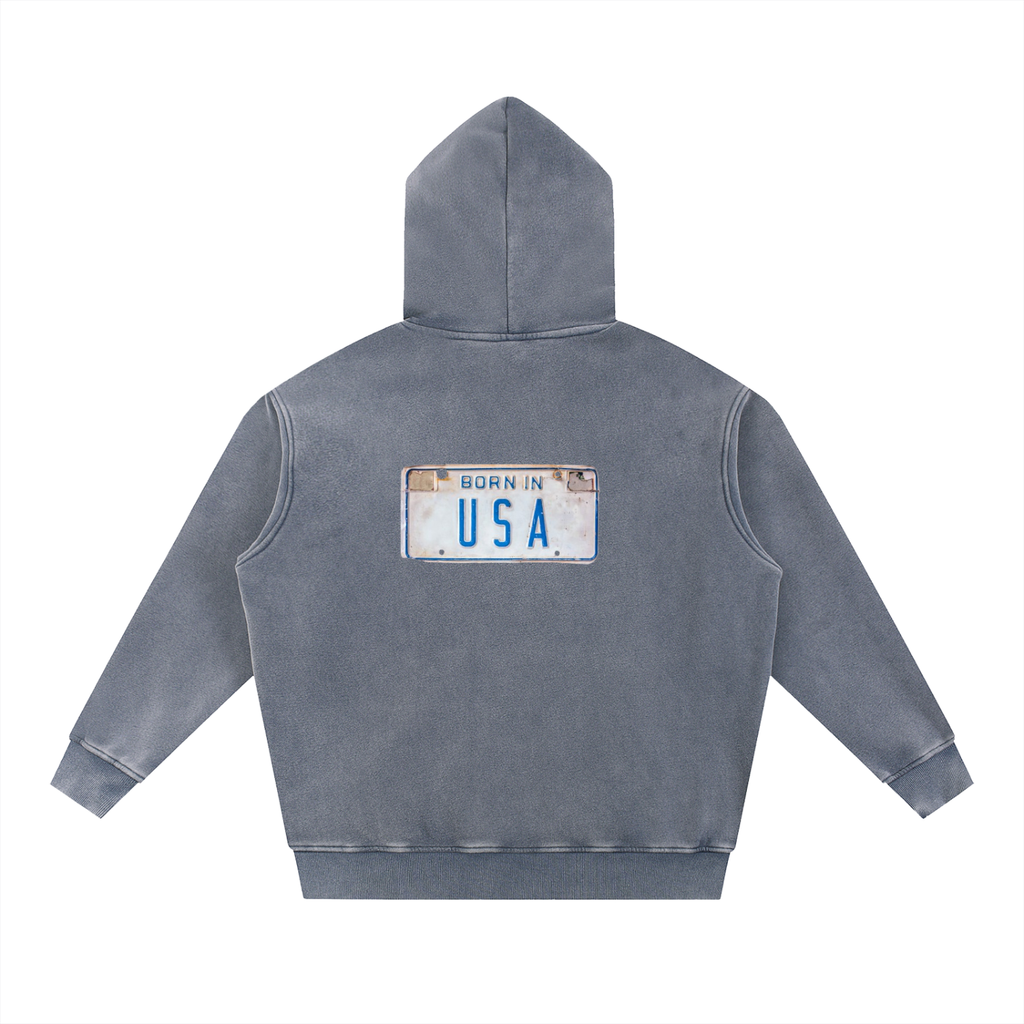 Liberty Coast "Born in USA" Snow Wash Hoodie